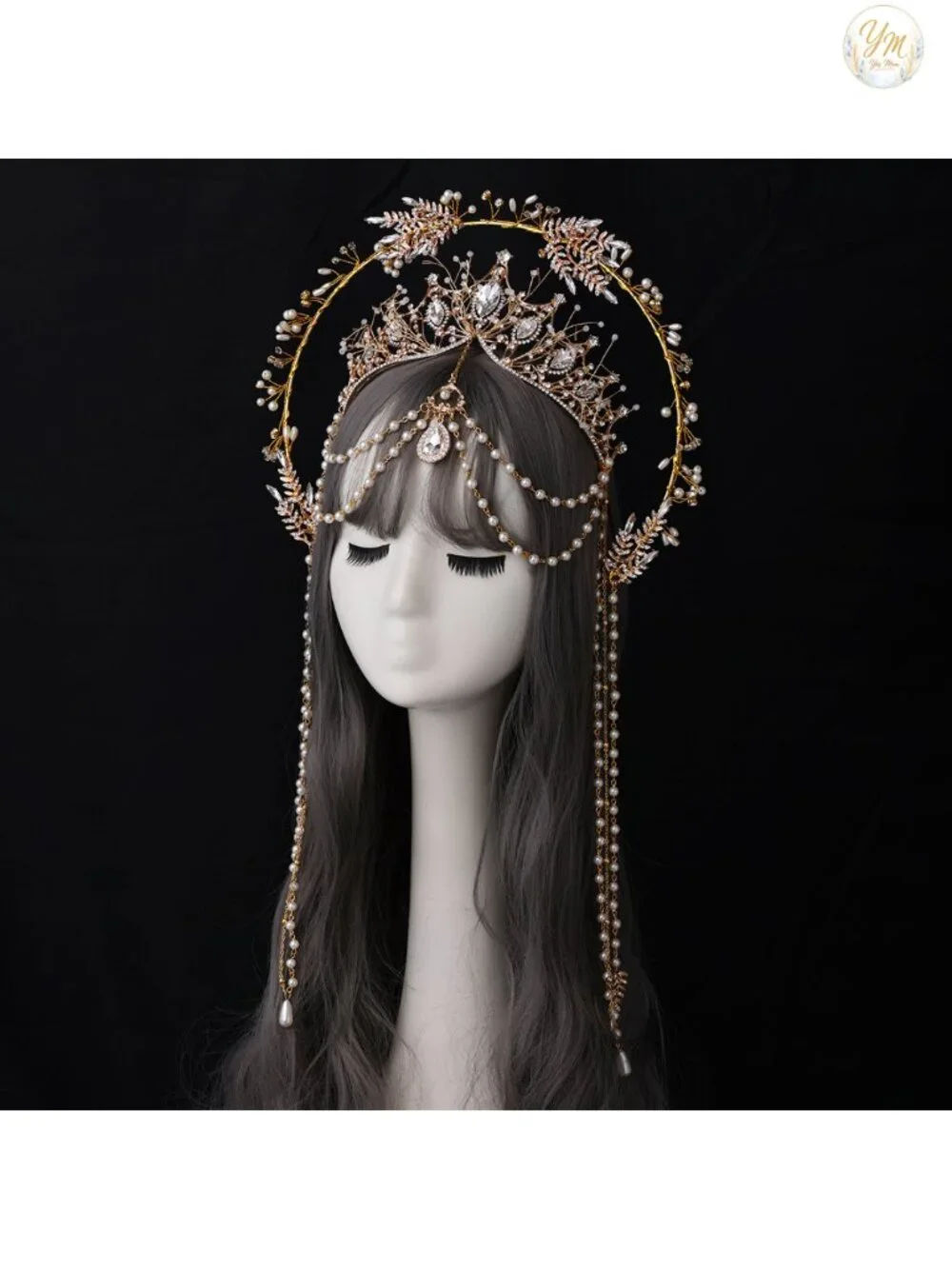 Goddess Halo Crown Headband Halloween Costume Headpiece Metal
